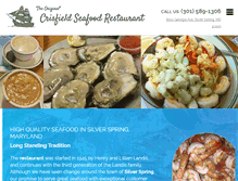 Tablet Screenshot of crisfieldseafood.com